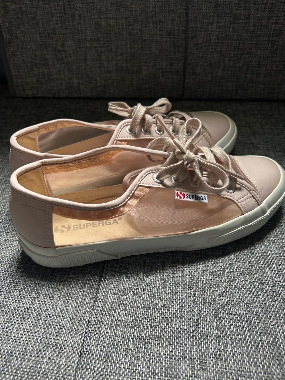 Superga Pink Blush Low-Top Lace-Up Sneakers